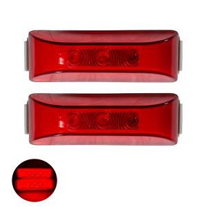 Plafon De Gel Con Estrobo 12-24v Rojo Precio Par