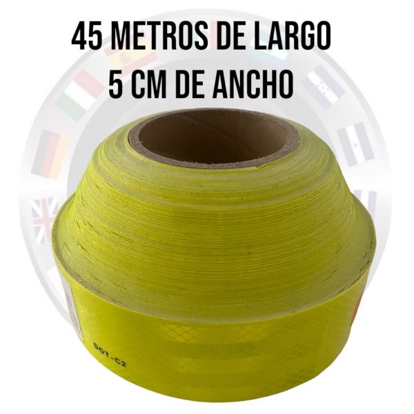 Cinta Tipo Barricada Reflejante Amarillo 45 Mts - Image 3