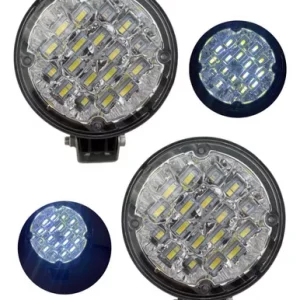 Faro Auxiliar Redondo Con Luz Fija/estrobo 9-36v