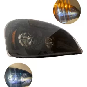 Faro De Led En Fondo Negro Freightlner Cascadia