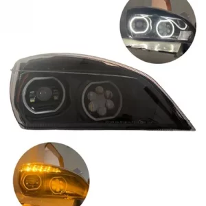 Faro De Fondo Negro Para Freightlner Cascadia