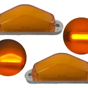 Plafón De Plasma Con Luz Fija Y Estrobo 12-24v Ambar