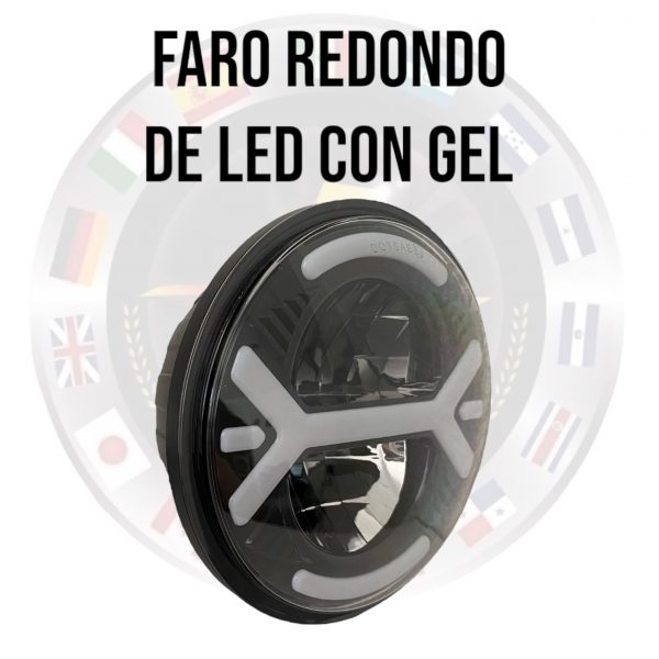 Faro Unidad Redondo De Led Con Gel 9-30v - Image 5