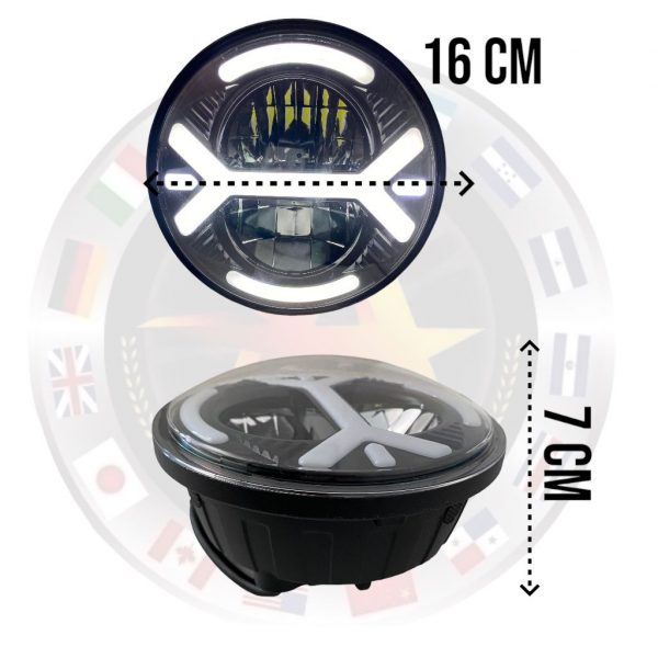 Faro Unidad Redondo De Led Con Gel 9-30v - Image 4