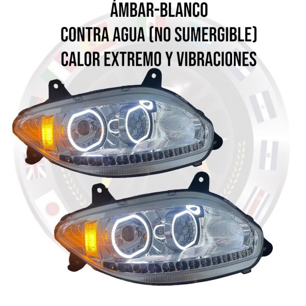 Faros De Led Cromados Para International Lt - Image 3