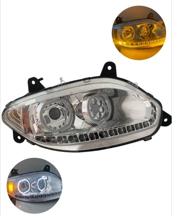 Faros De Led Cromados Para International Lt