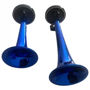 Corneta De Aire 1 Tono Color Azul Metálico 12v