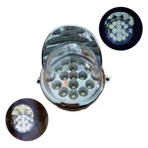 Plafón Universal De Led Con Visera Cromada 12/24 V