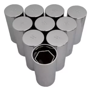 10 Cubre Tuerca Para Capuchones Tuerca Unemon Vaso Alto