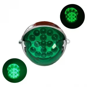 Plafón Universal De Led Con Visera Cromada 12/24 V