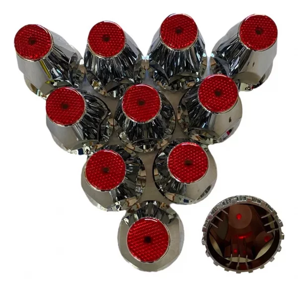 Capuchón De Presión Unemon Punta Reflejante Rojo 10pz