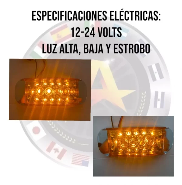 Plafón Rectangular Con Bisel Cromado De 16 Leds 12-24 V - Image 5