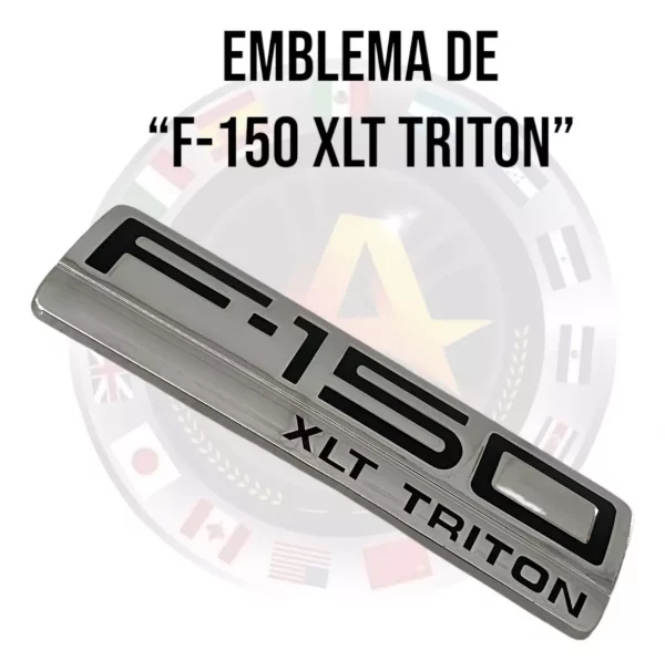 Emblema Cromado De F150 XLT Tritón - Image 2