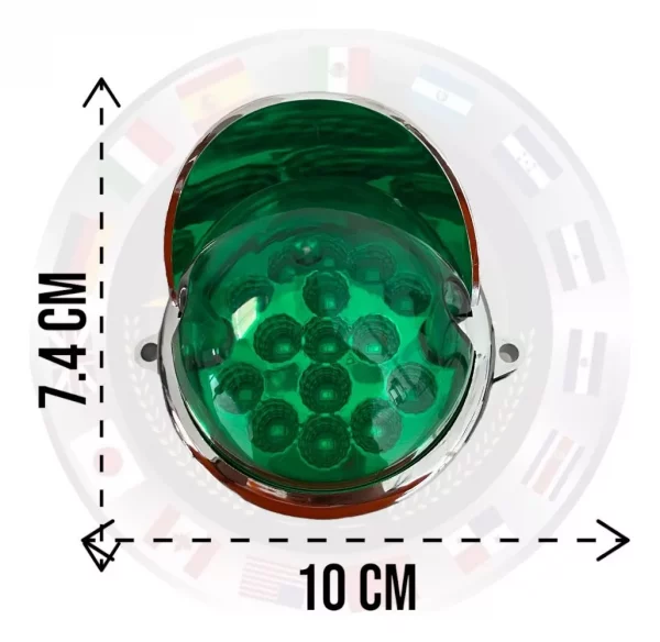 Plafón Universal De Led Con Visera Cromada 12/24 V - Image 5