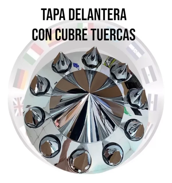 Tapa Delantera Y 10 Capuchones Para Tuerca Unemon - Image 2