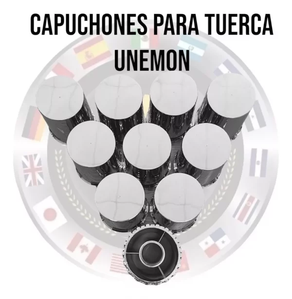 Bombin Trasero Y 10 Capuchones Para Tuerca Unemon - Image 3