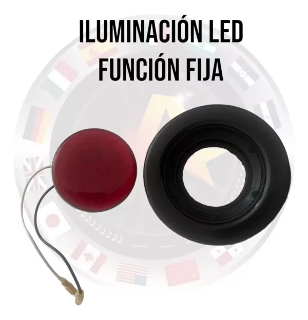 Plafon Redondo 2.5 Pulgadas Led Rojo - Image 3