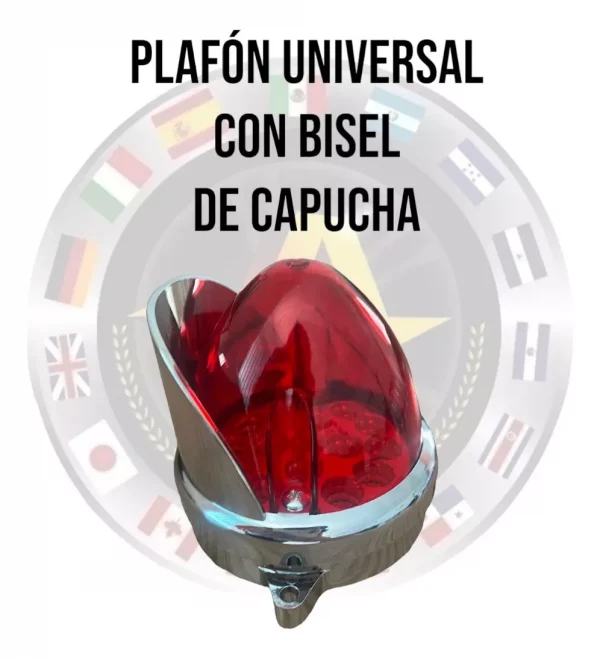 Plafón Universal De Led Con Visera Cromada 12/24 V - Image 2