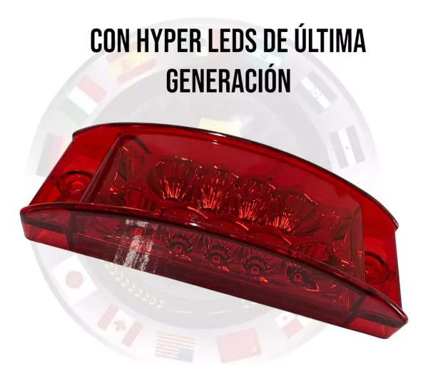 Plafón Rectangular De 16 Leds 12-24 V Rojo - Image 3