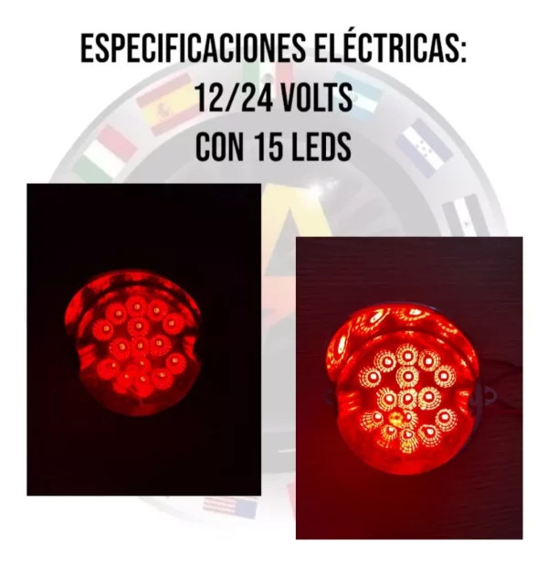 Plafón Universal De Led Con Visera Cromada 12/24 V - Image 5