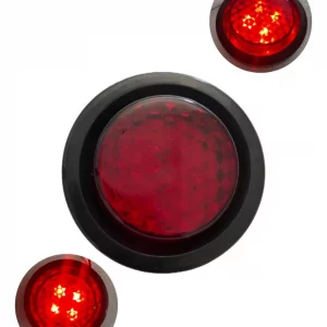 Plafón Redondo 2 Pulgadas Led Rojo