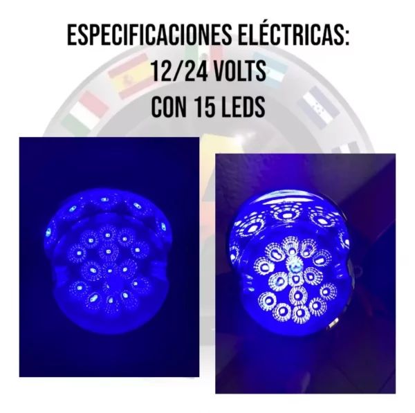 Plafón Universal De Led Con Visera Cromada 12/24 V - Image 5