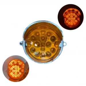 Plafón Universal De Led Con Visera Cromada 12/24 V