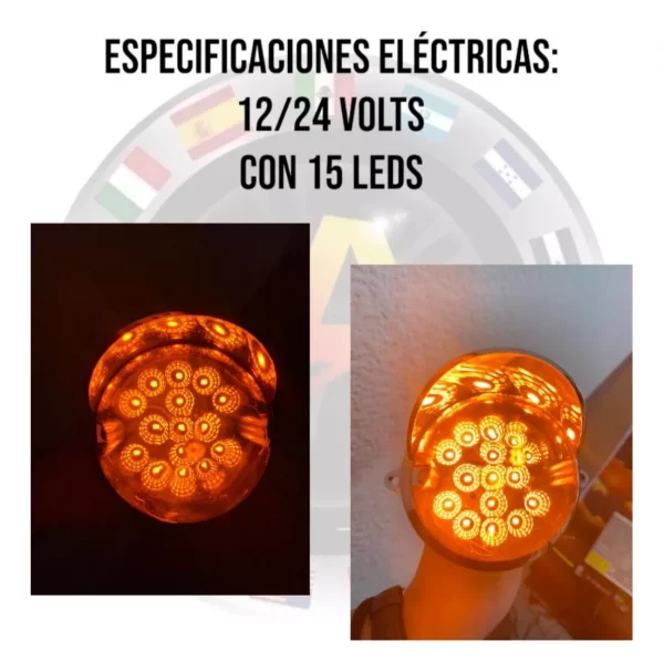 Plafón Universal De Led Con Visera Cromada 12/24 V - Image 5