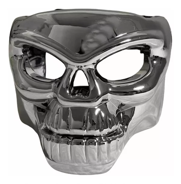 Porta Vaso De Calavera Cromado