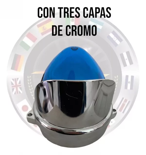 Plafón Universal De Led Con Visera Cromada 12/24 V - Image 3