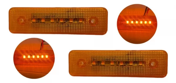 Plafón Rectangular Mini Color Ambar 12v - Image 2
