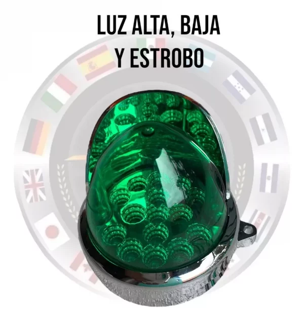 Plafón Universal De Led Con Visera Cromada 12/24 V - Image 4
