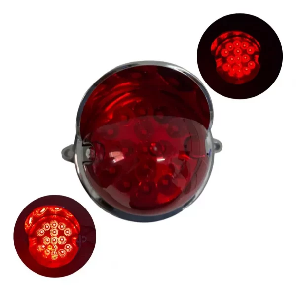 Plafón Universal De Led Con Visera Cromada 12/24 V