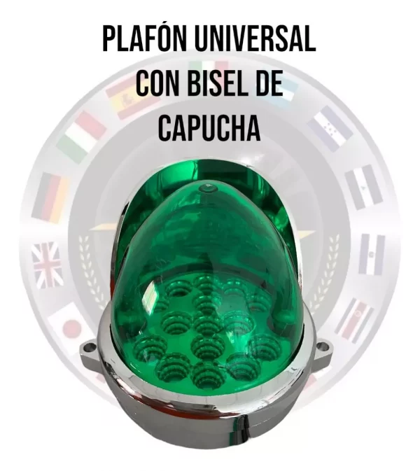 Plafón Universal De Led Con Visera Cromada 12/24 V - Image 2