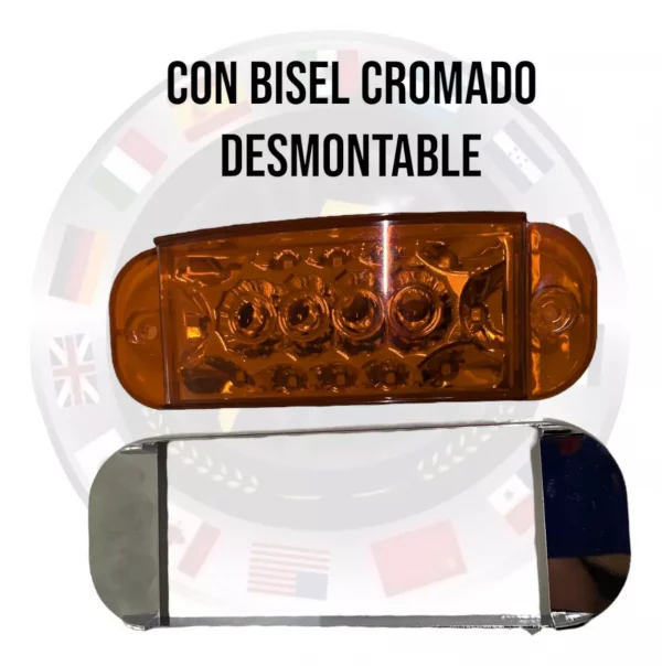 Plafón Rectangular Con Bisel Cromado De 16 Leds 12-24 V - Image 4