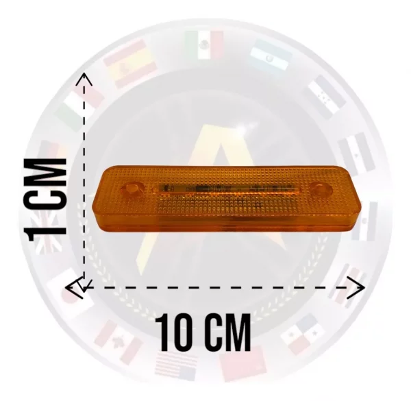 Plafón Rectangular Mini Color Ambar 12v - Image 6