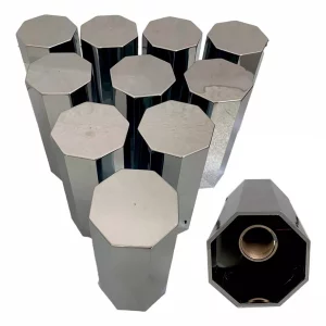 10 Capuchones De Tuerca Unemon De Forma Octagonal