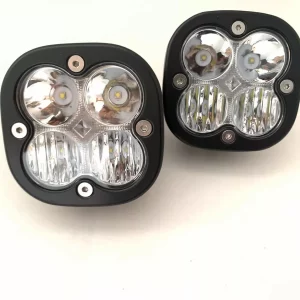 Faro De 4 Leds Alta Calidad Con Cuartos En Azul 12/24v