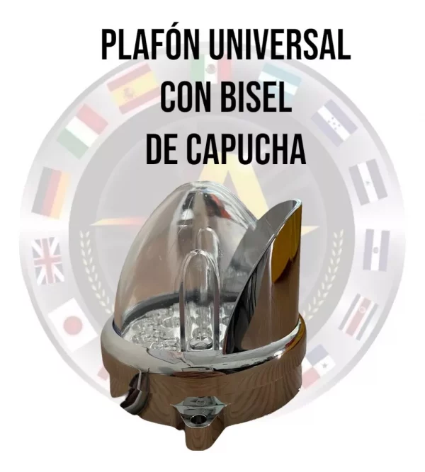 Plafón Universal De Led Con Visera Cromada 12/24 V - Image 6