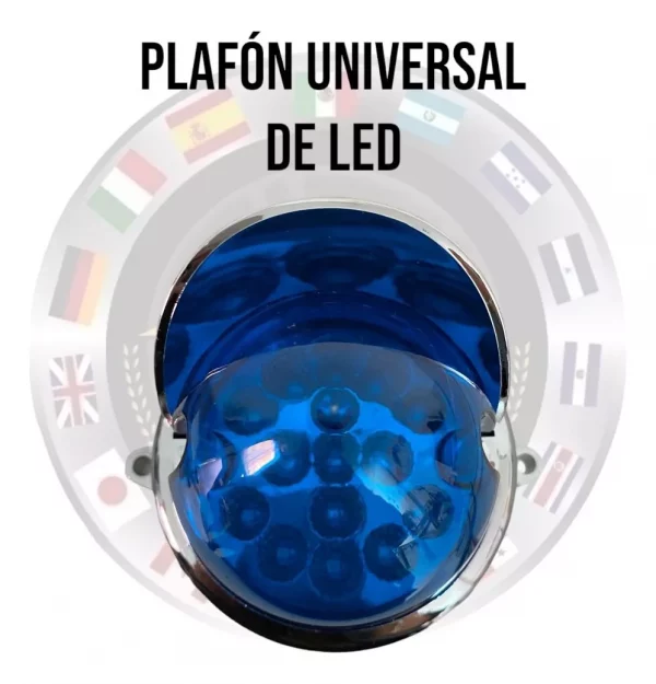 Plafón Universal De Led Con Visera Cromada 12/24 V - Image 2
