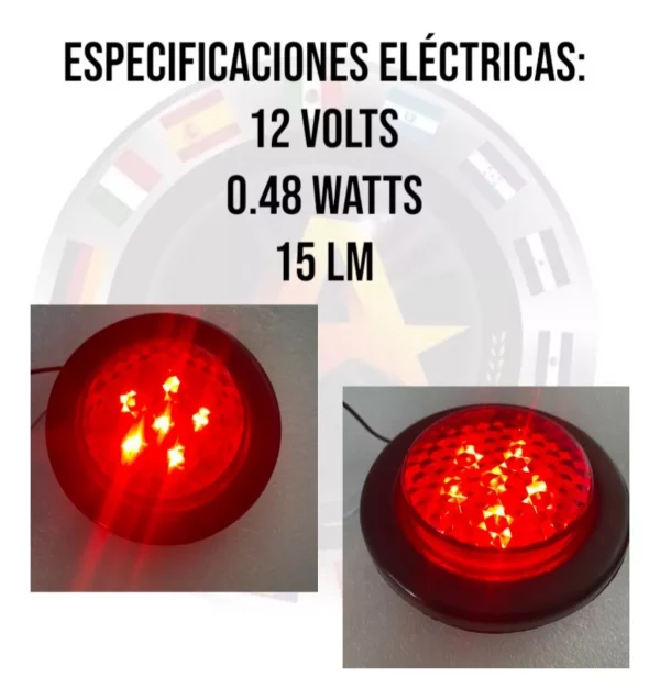 Plafon Redondo 2.5 Pulgadas Led Rojo - Image 4