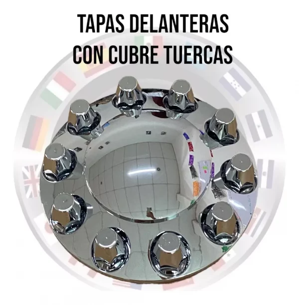 Tapa Delantera Y 10 Capuchones Para Tuerca Unemon - Image 2