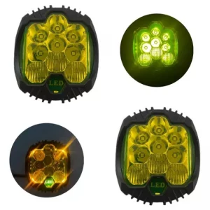 Par De Faros De 3pulgadas Con 15 Leds Ambar