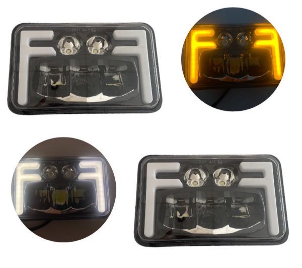 Faro de 6 LEds y Cuartos Gel
